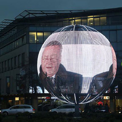 Wewnętrzny kreatywny wyświetlacz LED P7.8, ultra cienka przezroczysta ściana wideo LED