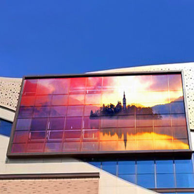 P10.4 Komercyjny przezroczysty ekran reklamowy, przezroczysty panel LED dla Plaza ODM